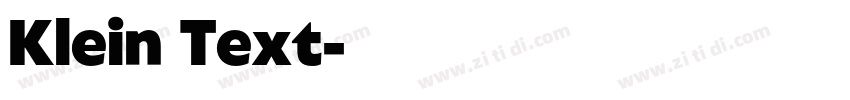 Klein Text字体转换
